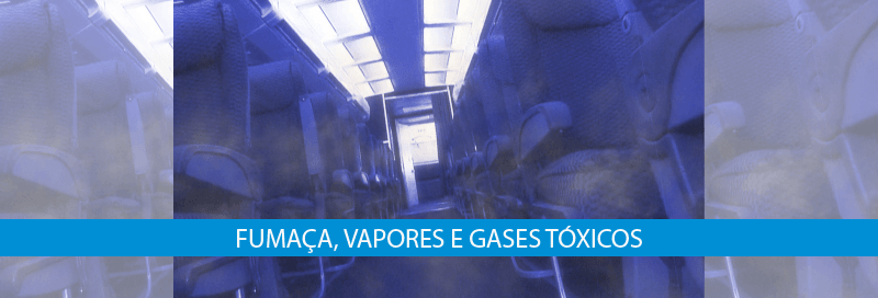 fumaça vapores gases tóxicos